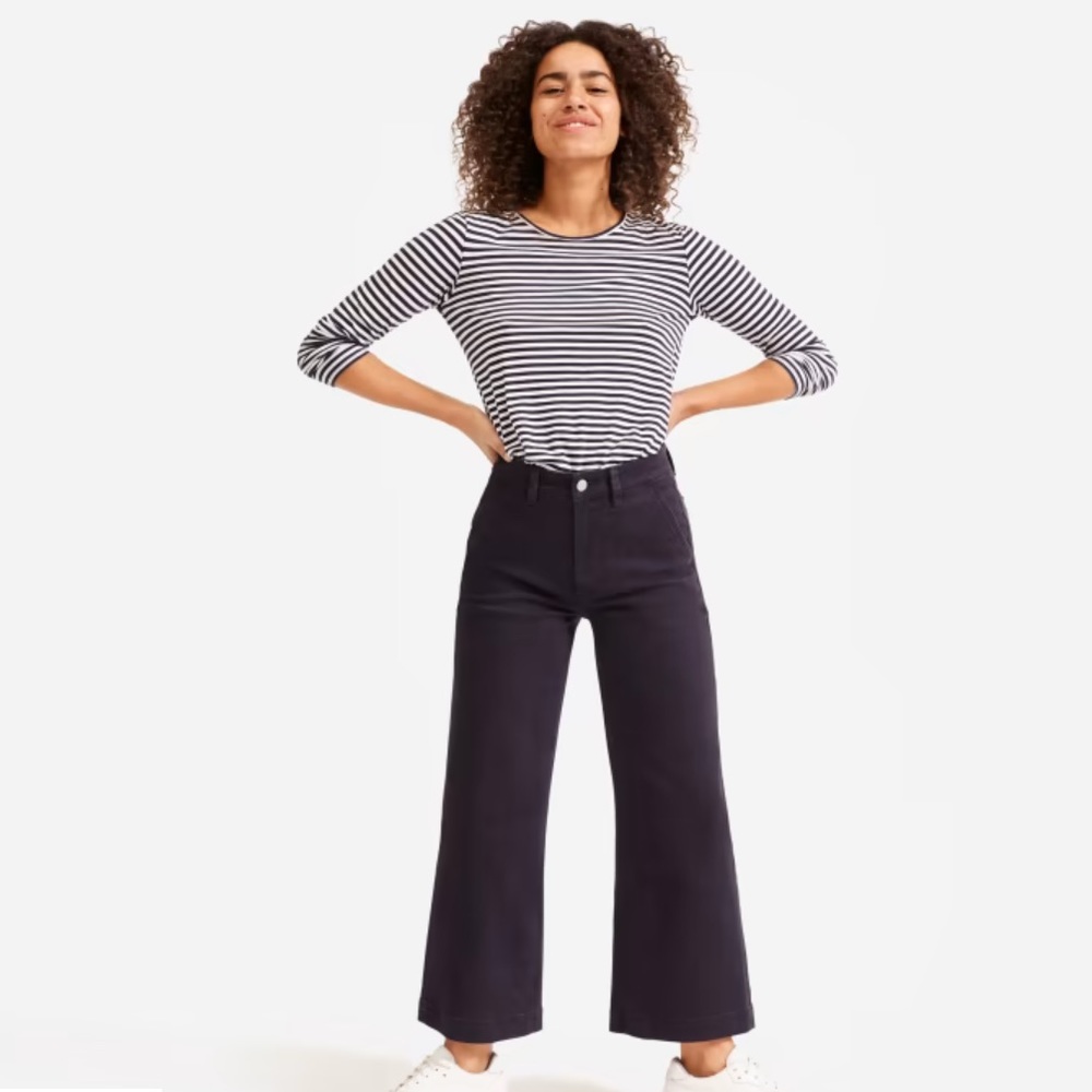 Everlane The Wide-Leg Crop Pant